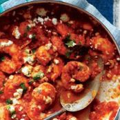 Spicy Shrip Marinara with feta