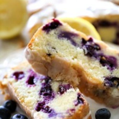 LEMON BLUEBERRY POUND CAKE
