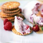 Raspberry Yogurt Cheese With Gingersnaps | Real Simple Recipes