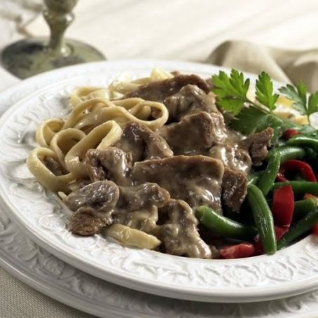 BEEF STROGANOFF ONE DISH