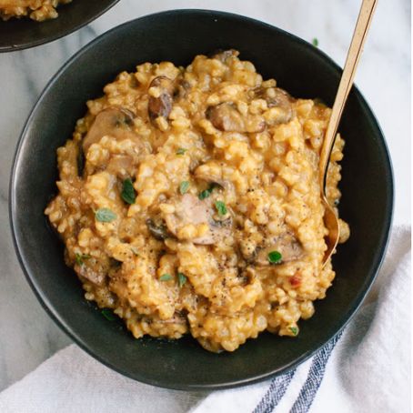Easy Brown Rice Risotto with Oregano