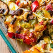 Veggie Hashbrown Breakfast Casserole
