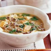 Spinach, Chicken, and Wild Rice Soup