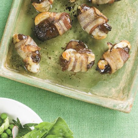 Asiago-Stuffed Dates with Bacon and Smoked Paprika