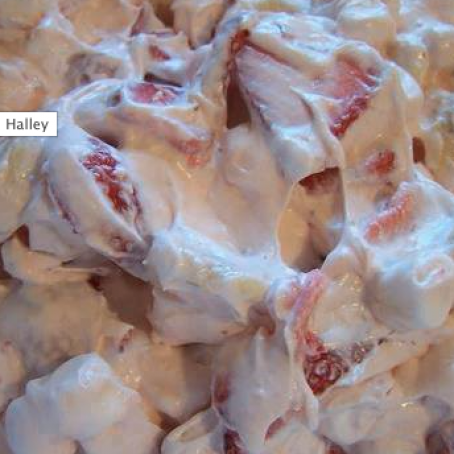 STRAWBERRY CHEESECAKE SALAD/Vicky