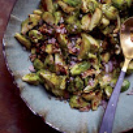 Roasted Brussels Sprouts with Capers, Walnuts and Anchovies