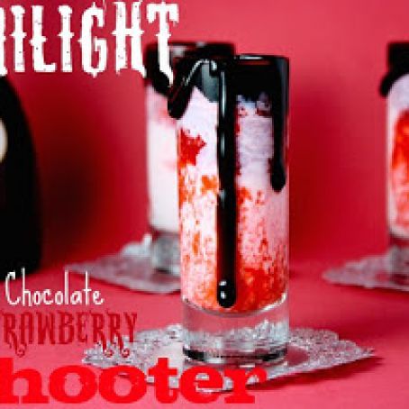 White Chocolate Strawberry Shooter