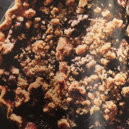 Cranberry-Strawberry Crumb Pie