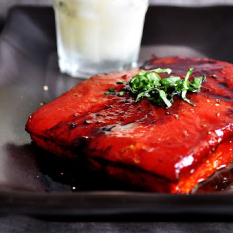 Watermelon Steak with Sorbetto