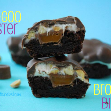 GOO-GOO CLUSTER BROWNIE BITES