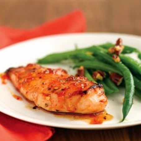 SPICY APRICOT-GLAZED CHICKEN