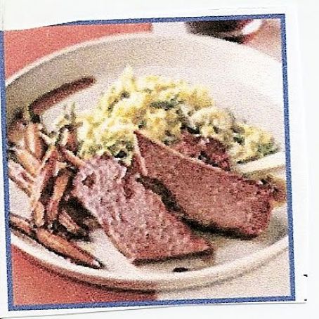 CORNED BEEF & CABBAGE & MARMALADE GLAZE