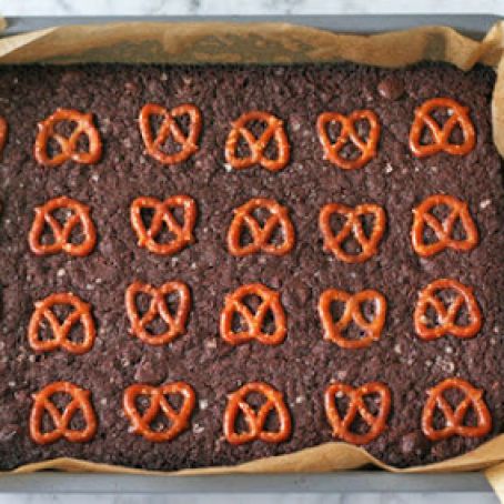 Pretzel Brownies