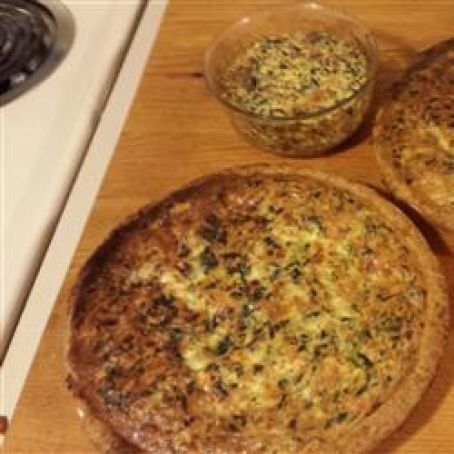 Green Chile Spinach Quiche