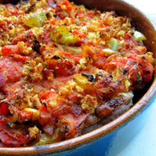 Creole Pork Chops & Cornbread Casserole