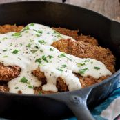 Beef, Chicken-Fried Steak with Milk Gravy
