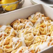 Lemon Sticky Buns with Cream Cheese Glaze