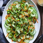 Sesame Ginger Miso Cucumber Salad