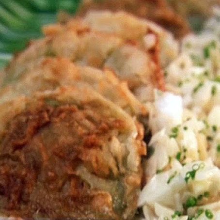 Fried Green Tomatoes with Vidalia Onion Relish