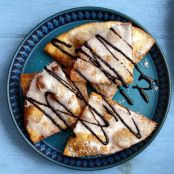 SOPAIPILLAS WITH CHOCOLATE SAUCE