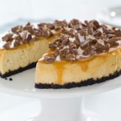 TOBLERONE-Topped Caramel Cheesecake