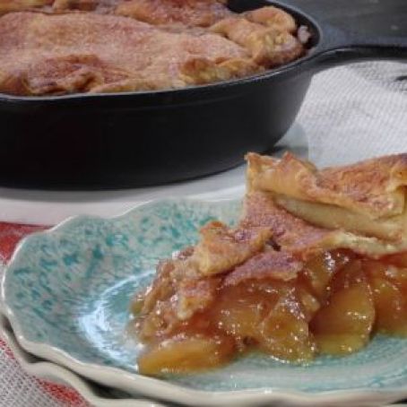 Skillet Apple Pie with Cinnamon Whipped Cream