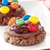 Frosted Brownie Monster Cookies