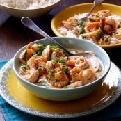 Shrimp in Spicy Thai Coconut Sauce