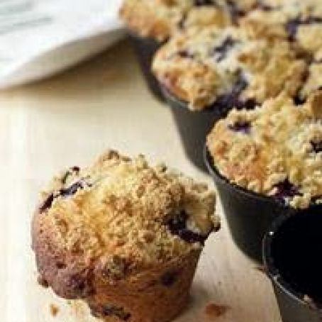 Blueberry Muffins with Crumb Topping - Dairy Free