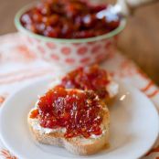 Spicy Tomato Chutney Toasts