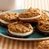 Carrot Cake Cookies with Cream Cheese Icing