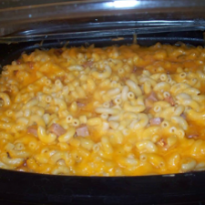Crock Pot Ham, Macaroni and Cheese