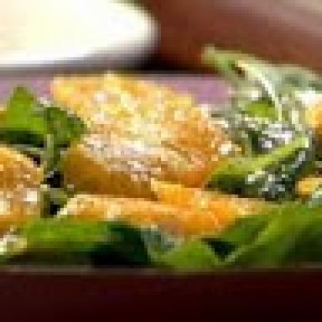 Spinach and Arugula Salad with Orange