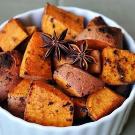 Sweet Potatoes with Star Anise, Ginger, and Lime