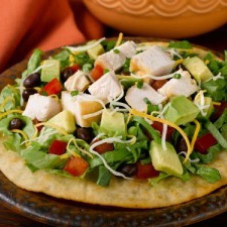 Tostada de Pollo y Guacamole