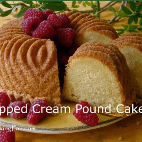 Whipped Cream Pound Cake