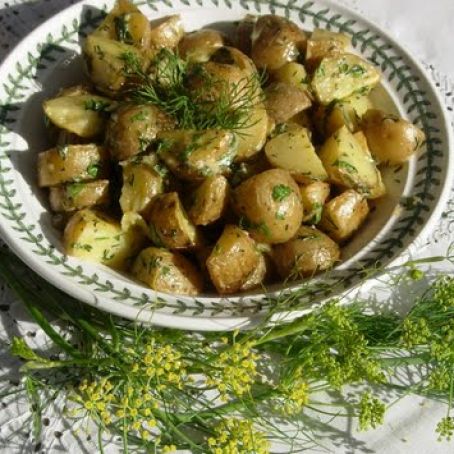 Roasted Baby Dutch Yellow Potato Salad with Dill