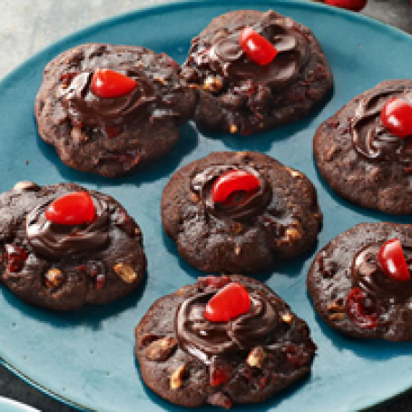 Cherry-Chocolate Volcano Cookies