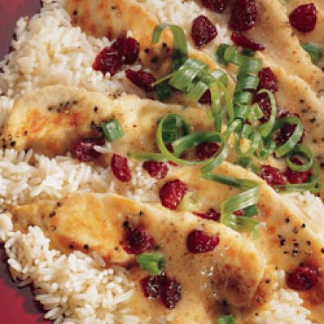 Chicken Tenderloins with Cranberry Mustard Sauce