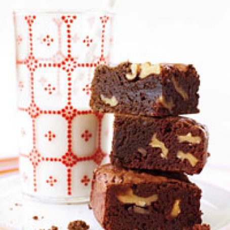 Gooey Walnut Brownies