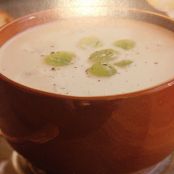 Cold Almond Soup with Grapes