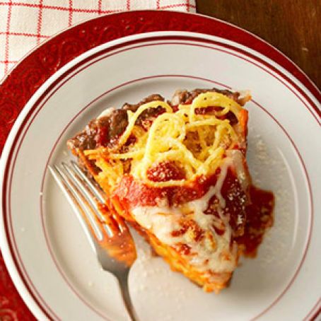 Inside-Out Spaghetti Pie