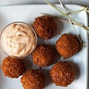 Serrano Ham and Manchego Croquetas with Smoked Pimentón Aioli
