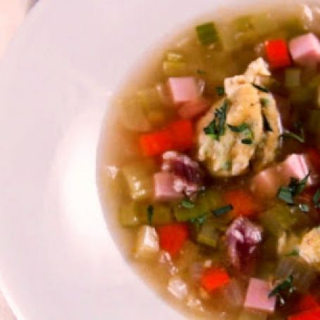TURKEY - Turkey and Ham Dumpling Soup