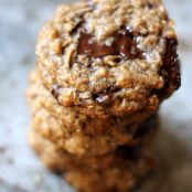 cookie - Chewy Chocolate Chunk Coconut Oatmeal Cookies {made with coconut oil}