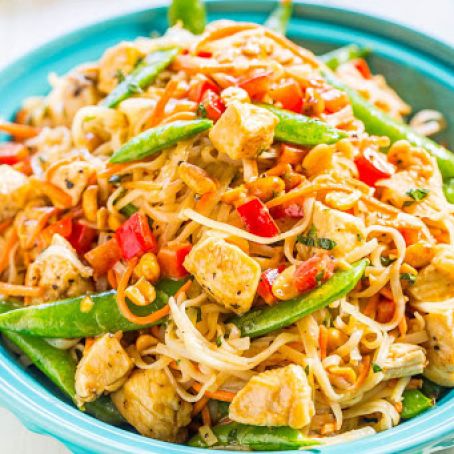 Peanut Chicken with Peanut Noodles