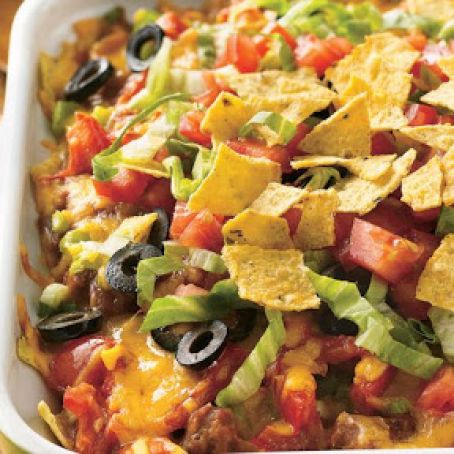 Beef and Bean Taco Casserole