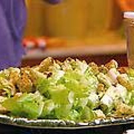 Romaine Hearts with Croutons and Coarse Mustard Vinaigrette