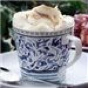 White Hot Chocolate with Gingerbread Spice