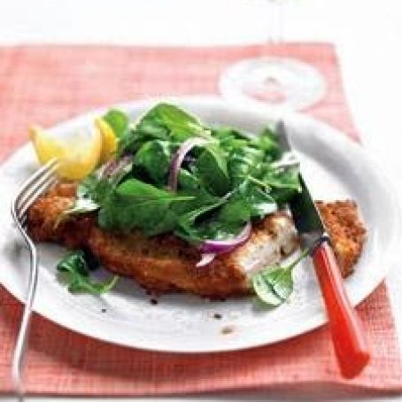 Chicken Milanese with Arugula Salad